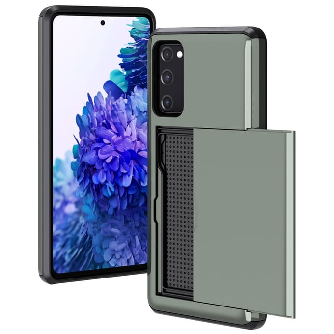 imoshion Hoesje met Pasjeshouder - Geschikt voor Samsung Galaxy S20 FE - Donkergroen