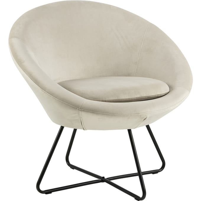 Smuk Velvet Fauteuil Lucena Zand