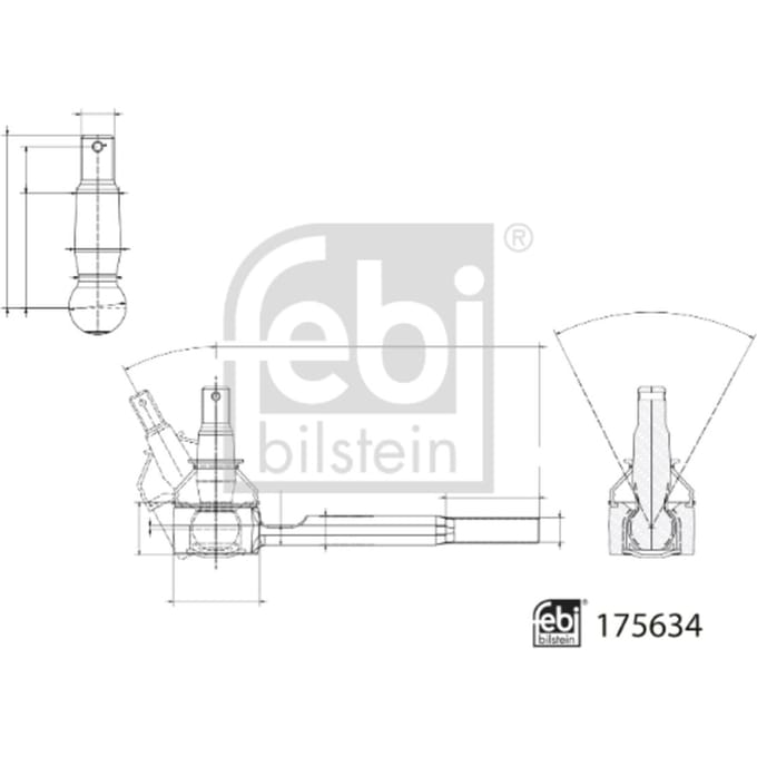 Spoorstangeinde FEBI BILSTEIN 175634