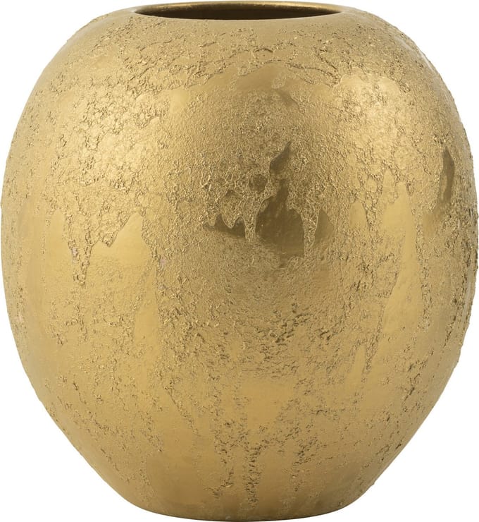 J-Line vaas Bol Rond - keramiek - goud - Ø 40 cm