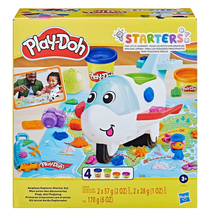 Play-Doh Airplane Explorer Starter Set - Boetseerklei - 4 Play-Doh potjes