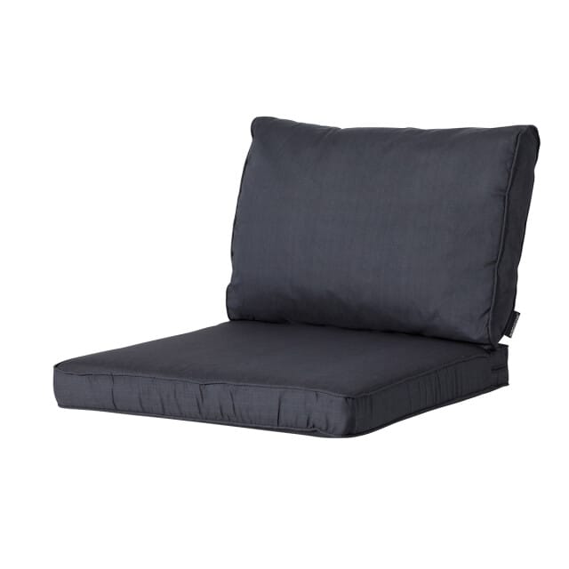 Madison - Lounge Rugkussen Basic black - Ca. 40x60 cm - Set van 2