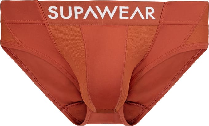SUPAWEAR Vortex Brief Cranberry - MAAT L - Heren Ondergoed - Slip voor Man - Mannen Brief