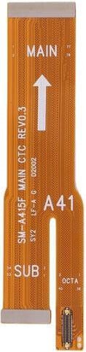 Moederbord Flex Kabel Geschikt voor Samsung Galaxy A41 – Premium – Oranje