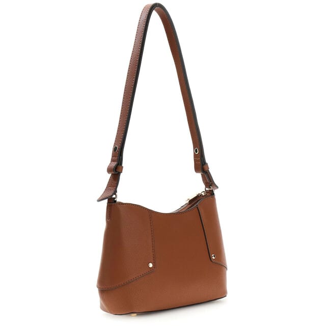 GUESS schoudertas Darcy Convertible Shoulder Bag Cognac Lichtbruin