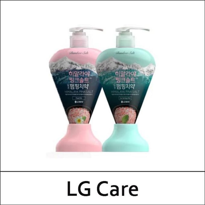 [LG Care] (j1) Bamboo Salt Himalaya Pink Salt Pumping Toothpaste 285g / # Floral Mint gray