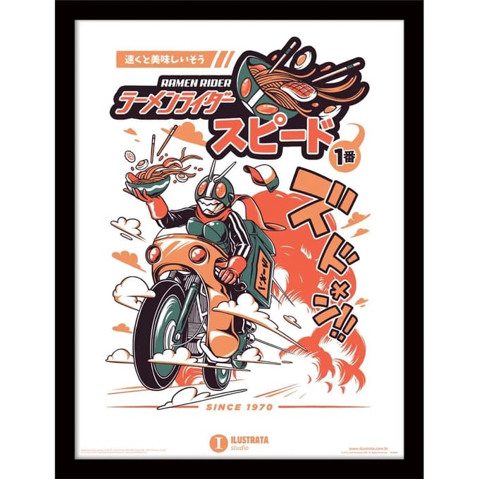 Wanddecoratie Pyramid Ramen Rider