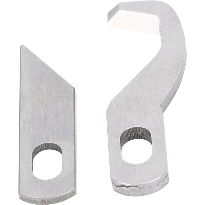 2 Stuks Boven- Onder Messen voor Singer 14N654 Multifunctionele Huishoudelijke Overlock Machine Serger white