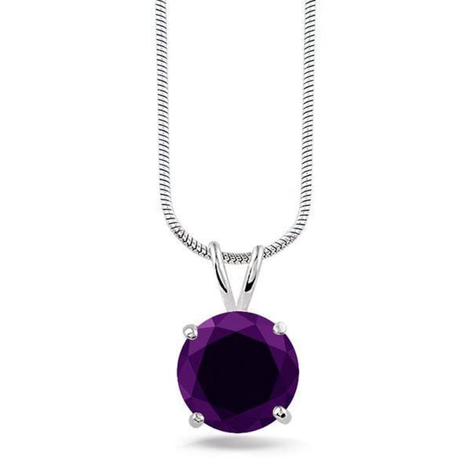 Montebello Ketting  Berfun Purple - 925 Zilver Gerhodineerd - Ø10mm - 42mm