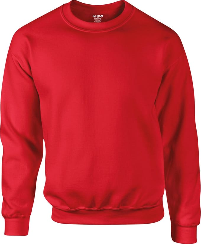 Gildan Dryblend® Adult Crewneck Sweatshirt® GI12000 - Red - S
