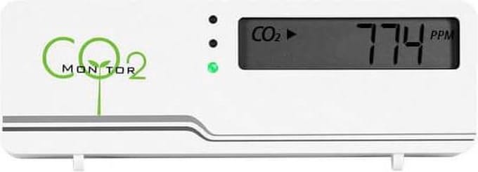 CO2 meter - air indicator compact inclusief temperatuur weergave