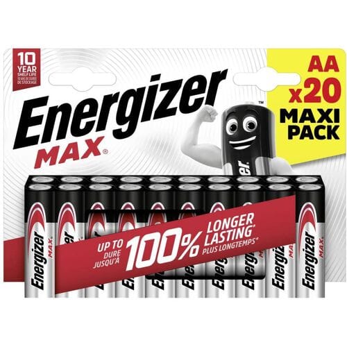 Energizer MAX AA Batterijen - 20 Stuks - Alkaline Batterij - 1.5V