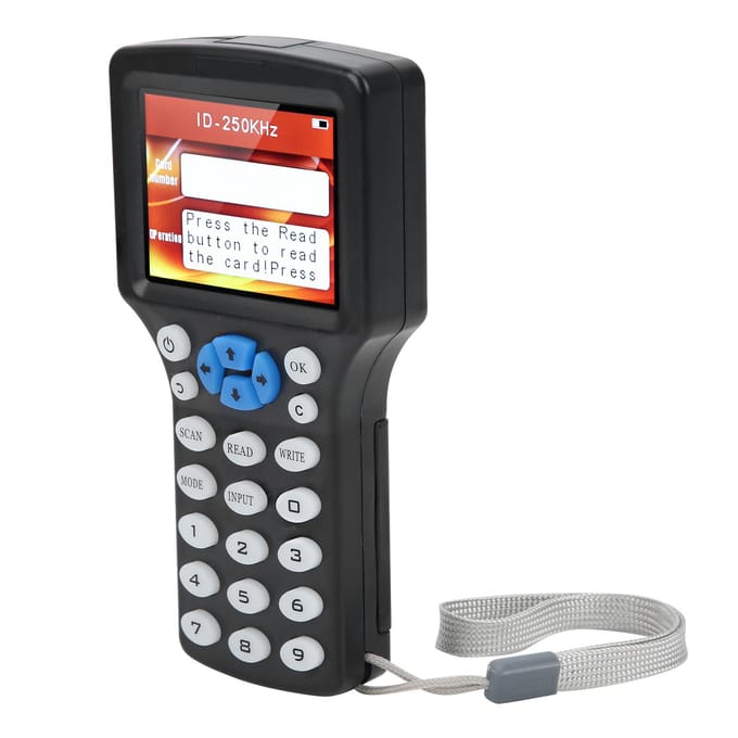 Draagbare IC ID-kaartlezer Schrijver Meerdere Frequentie Draagbare CUID/FUID/UFUID Tag DuplicatorZwart zwart