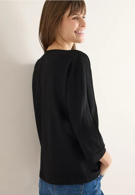 Batwing shirt met tape