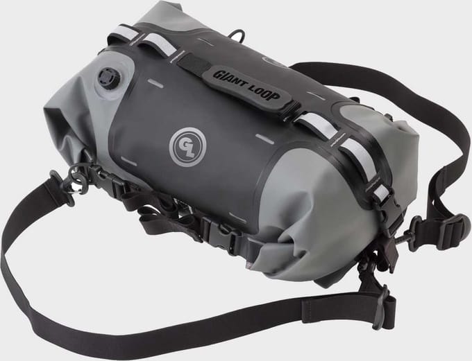 Giant Loop - Rogue Dry Bag voor op de motor - 17 liter - zwart/grijs