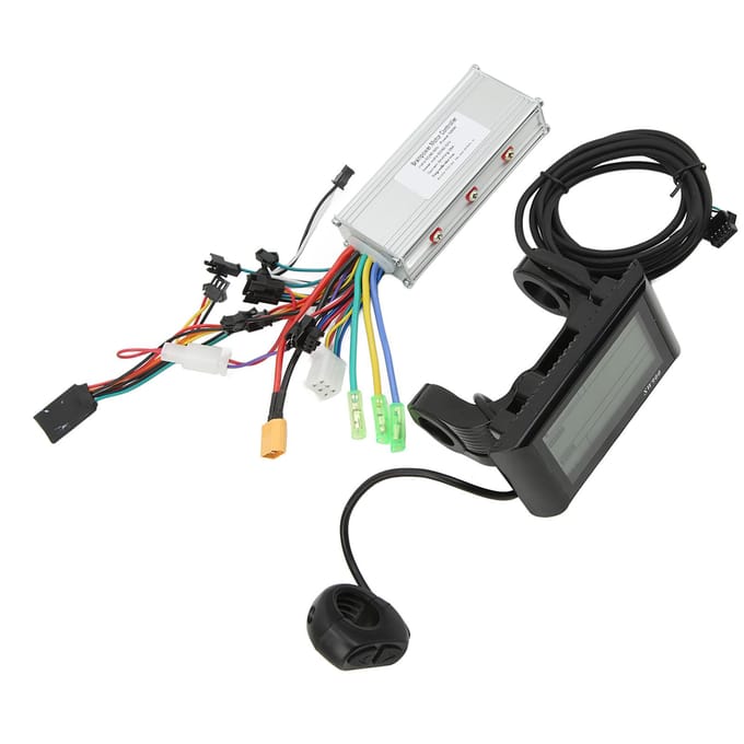 Kit contrôleur sans balais 48V 60V 500W Contrôleur de moteur électrique avec écran LCD pour pour Scooter électrique Vélo électrique white