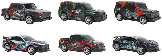 Roadblasters Bots- en Crashauto Pull Back - 12 cm