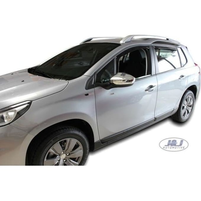 Déflecteurs d'air pour Peugeot 2008 2013-2018 4 pcs Fumé - Acrylique renforcé - Installation facile