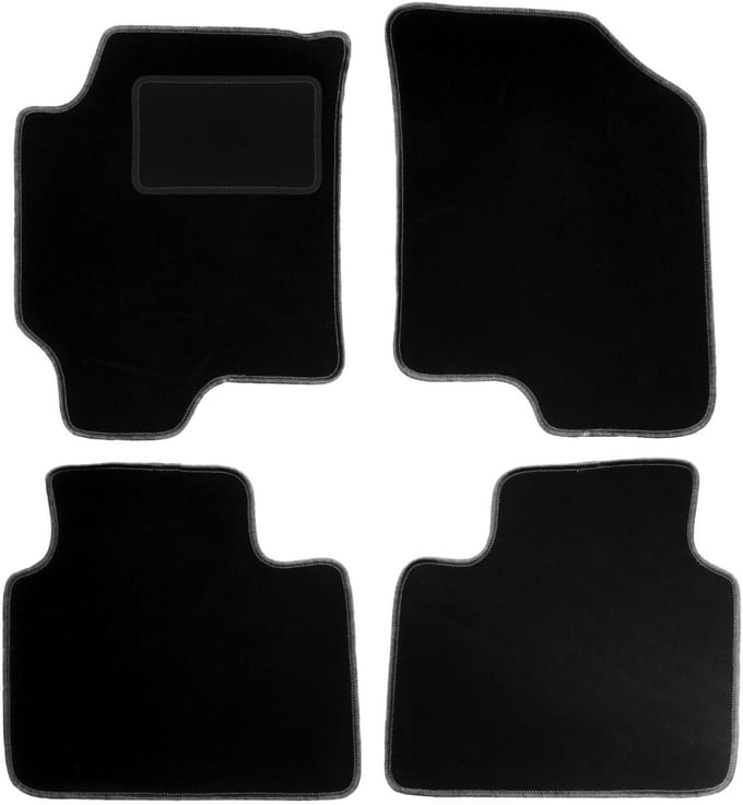 Zwarte velours vloermatten voor: Hyundai Elantra III sedan (2000-20006)