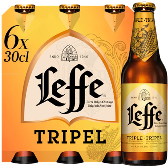 Leffe Tripel Belgische Abdijbier - 6 x 300 ml