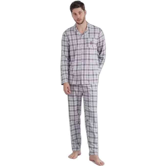 Open pyjama met lange mouwen Admas Classic Garnet Style