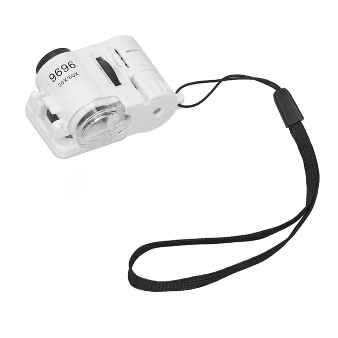 Draagbare Vergrootglas LED Opvouwbaar 20X 60X Helder Zicht Veelzijdig Mini Handheld Vergrootglas voor