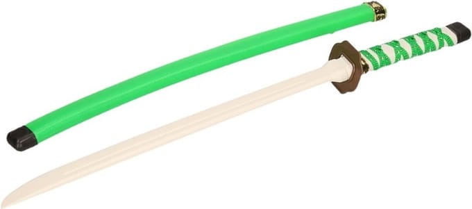 KRÜGER Ninja zwaard - Groen plastic speelgoed zwaard van 60 cm