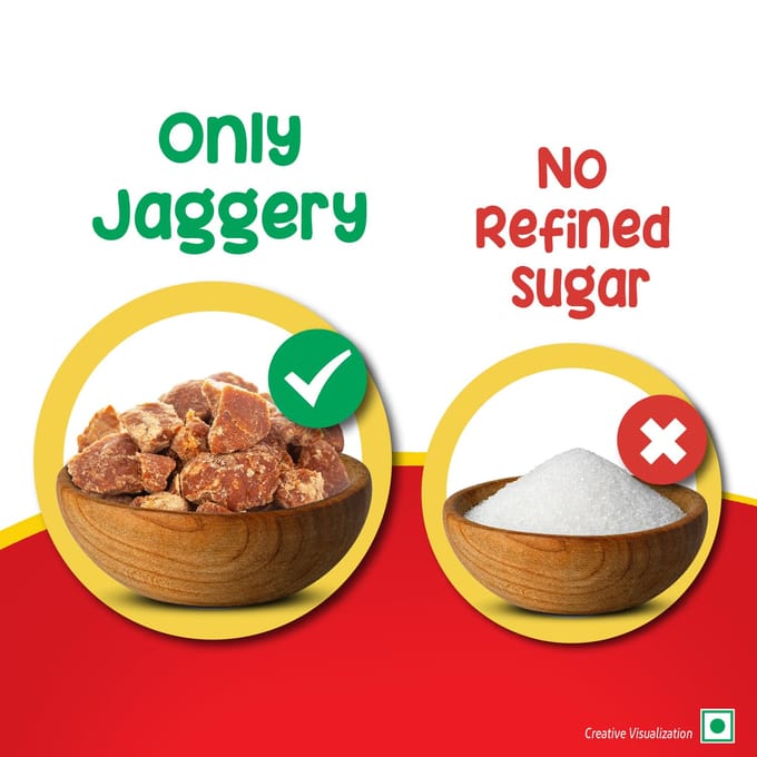 Saffola Beurre de Cacahuète avec Jaggery, Croquant 850 g | Beurre de Cacahuète Riche en Protéines | Sans Sucre Raffiné beige