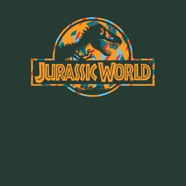 Jurassic Park Logo Tropical Women's T-Shirt - Green - XL