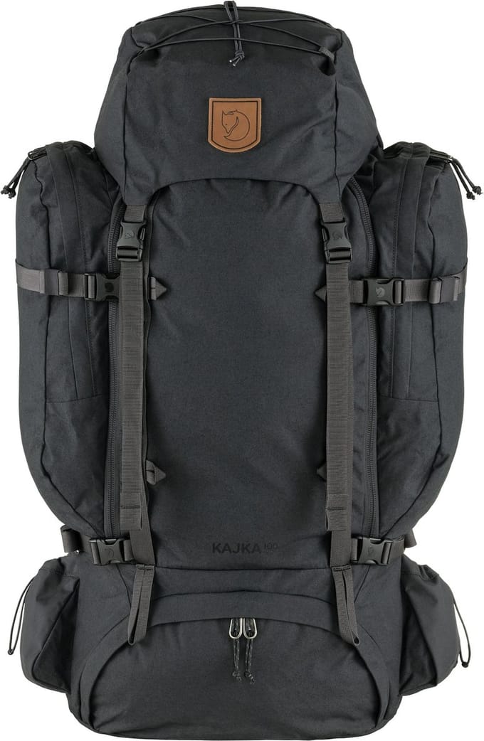 Fjällräven trekkingrugzak rugzak Singi Kajka 100 Backpack Coal Black zwart