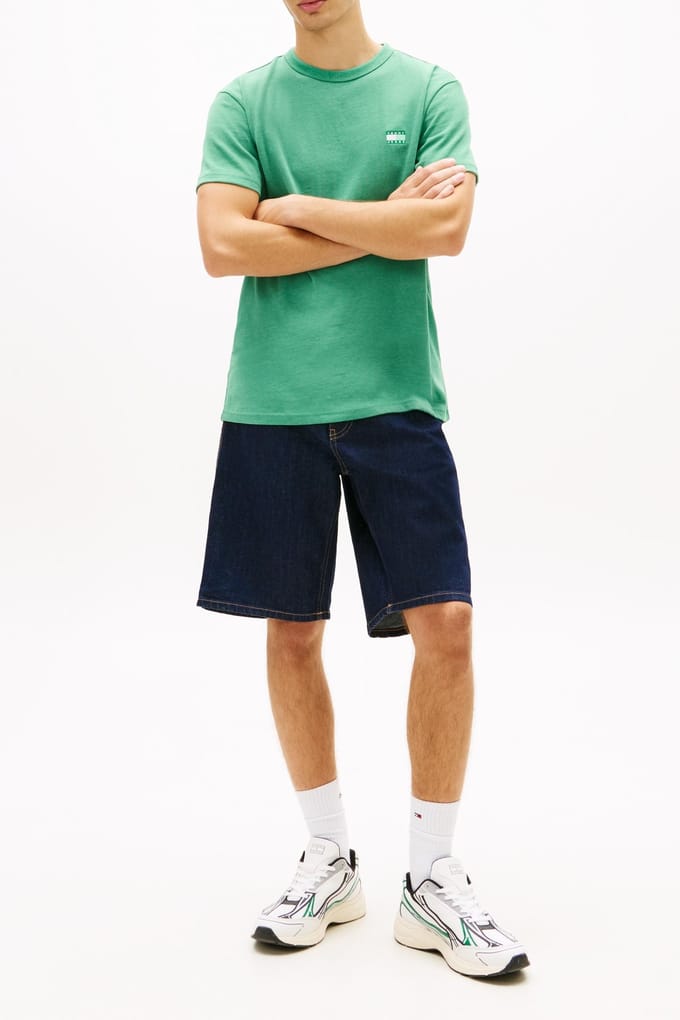 Tommy Hilfiger Regular Badge Tee Bahama Green Taglia: S | Magliette basic Outlet | Uomo | Verde