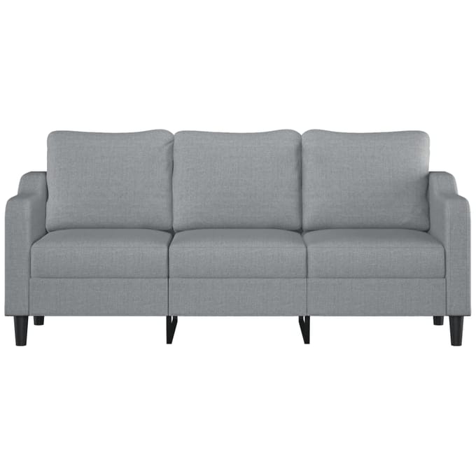 Vidaxl Bank 3-Persoons, Lichtgrijs, 180 Cm, Bekleed met Stof