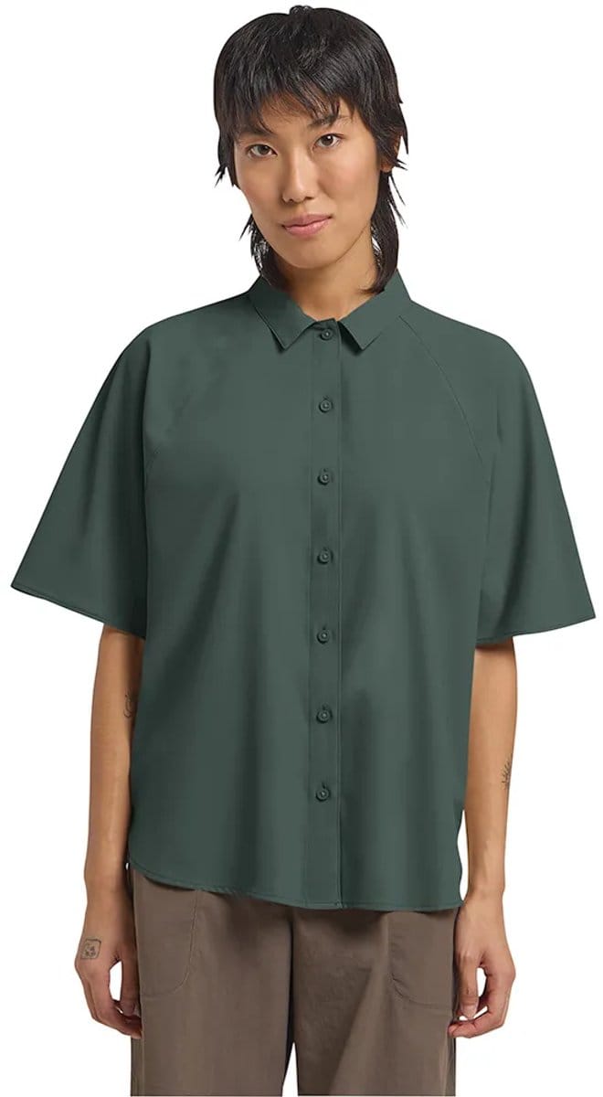 Jack Wolfskin Sierra Quest Overhemd Met Korte Mouwen Groen S Vrouw