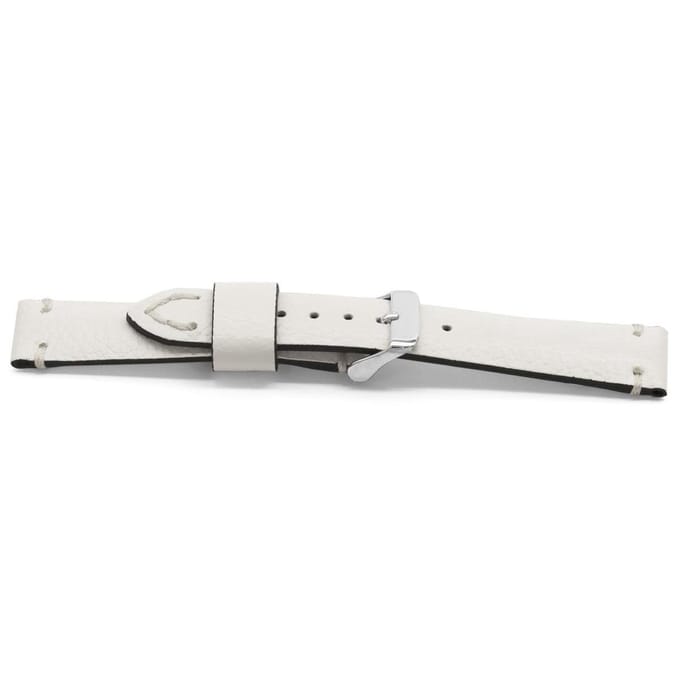 Horlogeband H512 Americana Leder Wit 22x20