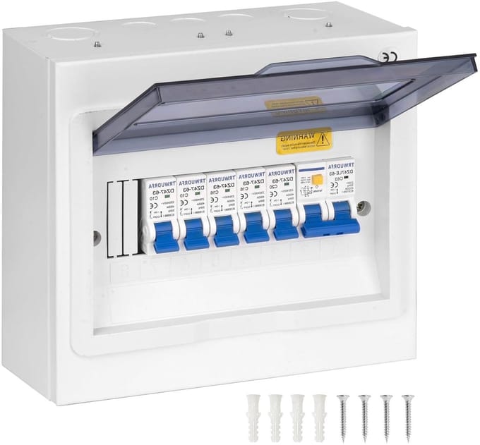 Verdeelkast Opbouw - Stoppenkast - Elektrische Installatie - Waterdicht Ontwerp - 8 Modules - Grijs