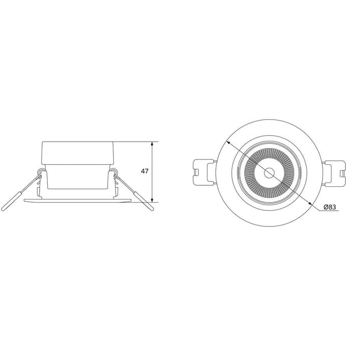 Opple Led Chiara 6W Inbouwspot 2700K Wit - 541003410900