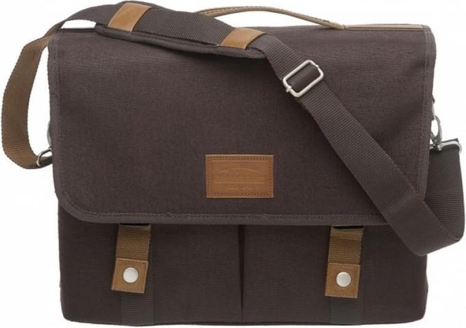 New Looxs Mondi Canvas - Fietstas / Schoudertas - 16 l - Bruin
