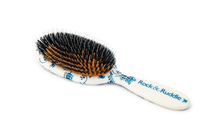 Rock & Ruddle Haarborstel Pretty Blue Groot: 6,5 x 21 cm