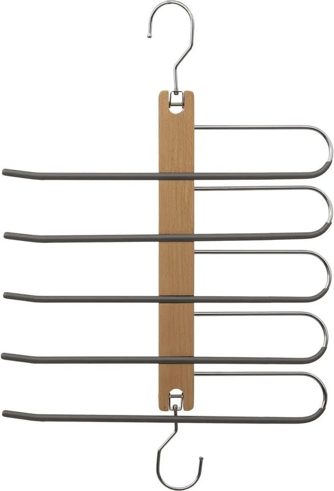 Five Kledingkast - 5 broeken - 33 x 49 cm - kleerhangers/broekhangers