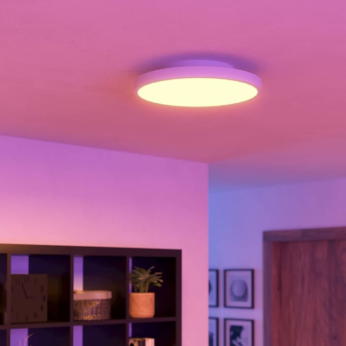 EGLO connect.z Turcona-Z Smart Plafondlamp - Ø 45 cm - Wit - Instelbaar RGB & wit licht - Dimbaar - Zigbee