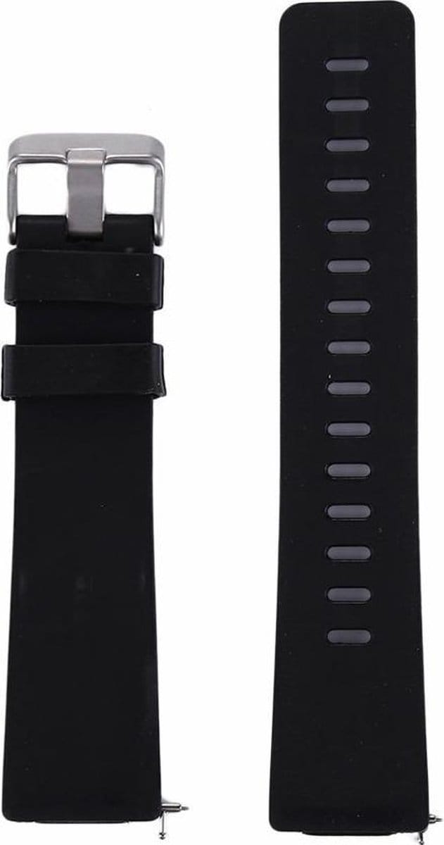 Fitbit Versa 2 / Versa Siliconen bandje |Zwart/ Black|Premium kwaliteit| TrendParts |S / M