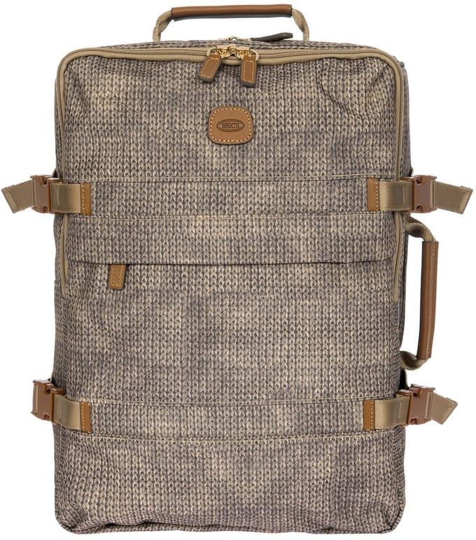 BRIC'S rugzak reistas met laptopvak X-Collection Backpack Wool Nut bruine