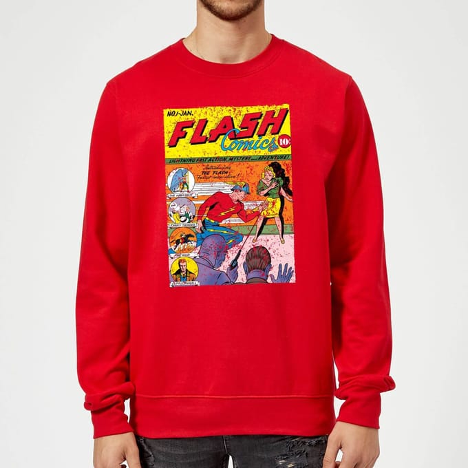 Justice League The Flash Issue One Sweatshirt - Red - S