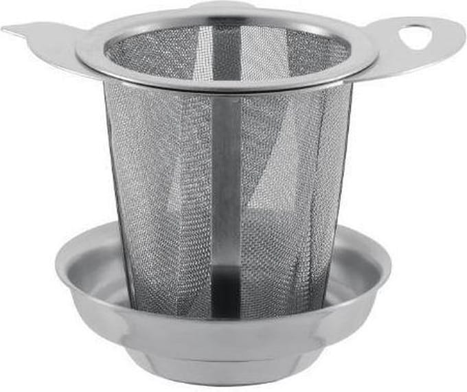 De Kruidenbaron - Theefilter theepot RVS - met tipje