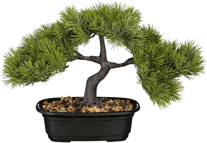 Mica Decorations Bonsai Kunstboom - L33 x B17 x H26 cm - Groen