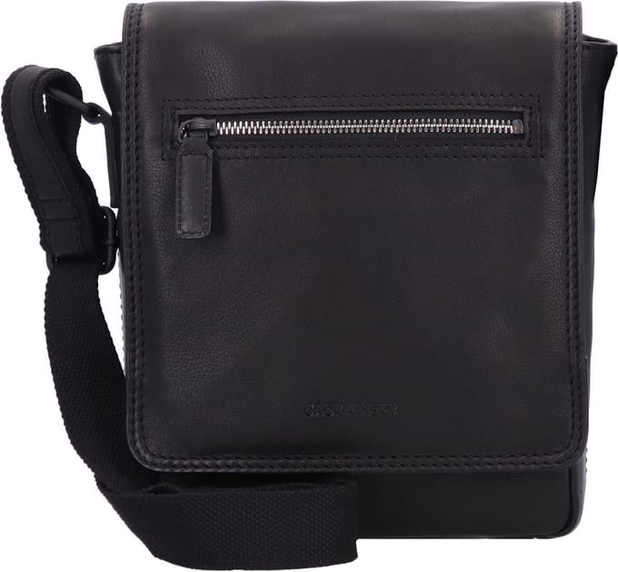Jack Kinsky Brisbane 3 Schoudertas Leer 20 cm - Jongens - schwarz