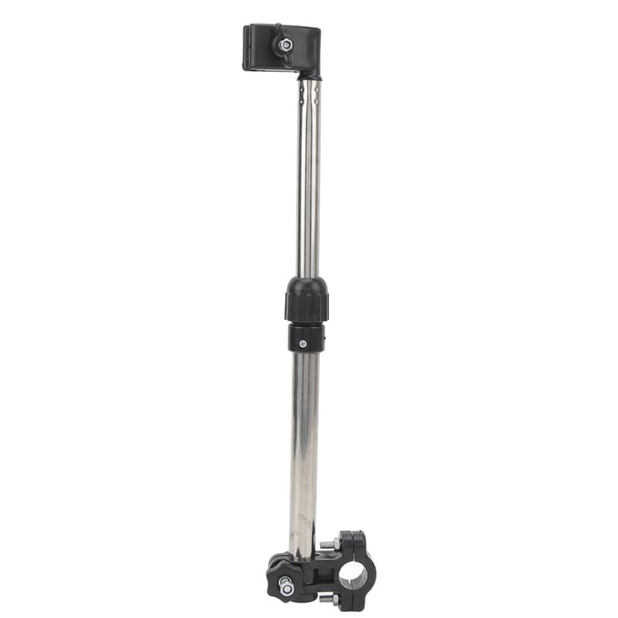Rolstoel Parapluhouder Roestvrijstalen Stang Flexibele Stoelhouder Verstelbare Parapluhouder Stand gray