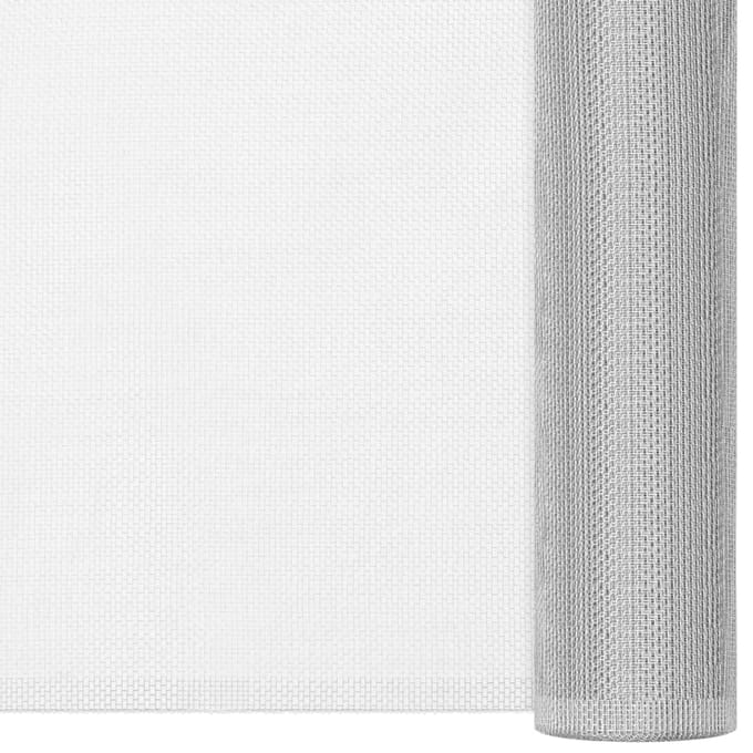 vidaXL - Gaas - 100x2000 - cm - aluminium - zilverkleurig
