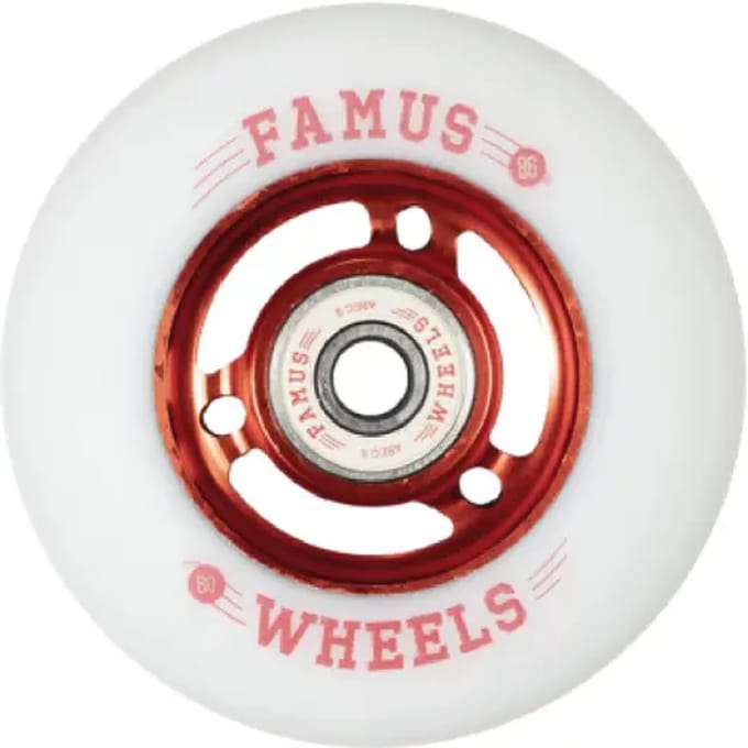 Set van 4 rollerwielen Famus Wheels 88A