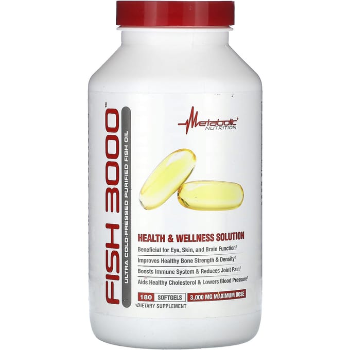 Vis 3000, 180 zachte capsules (1000 mg per softgel)